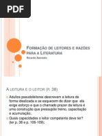 Formação de leitores e razões para a Literatura