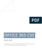 Office 365 CSS: INFO 380
