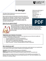 (C) Questionnaire Design