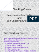 Self-Checking Circuits Delay-Insensitive Codes and Self-Checking Checkers