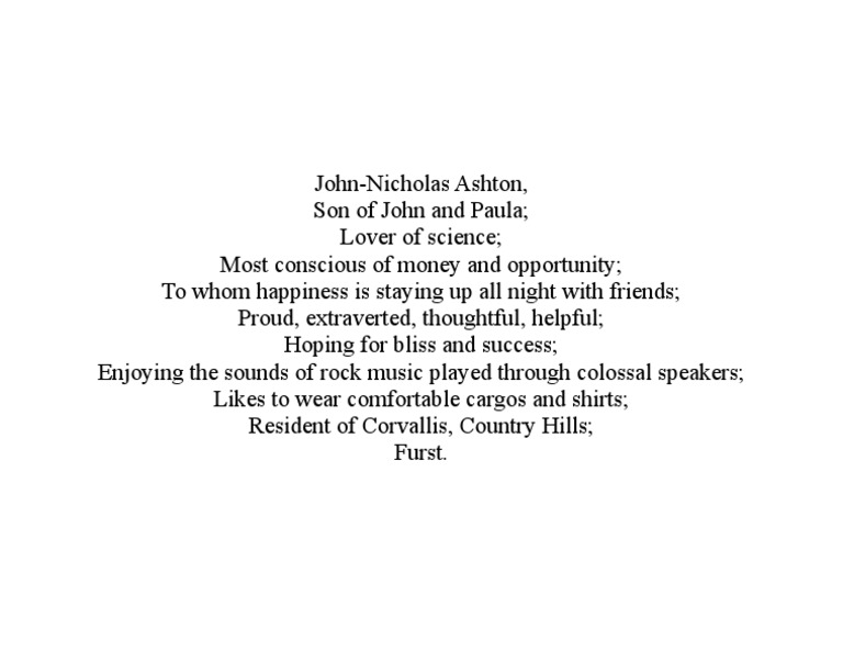 Bio Poem | PDF