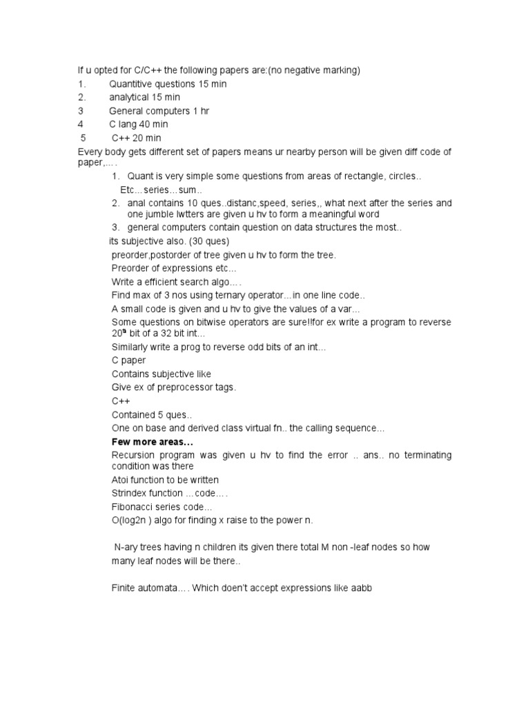 Few More Areas | PDF | String (Computer Science) | Algorithms
