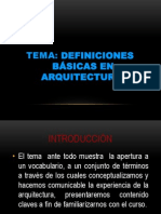 Arquitectura Definiciones Basicas Clase 1