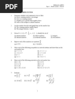 Mathematics QM016 Topic 1: Number System - Tutorial