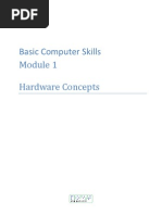 Basic Computer Skills Module 1 Hardware Concepts