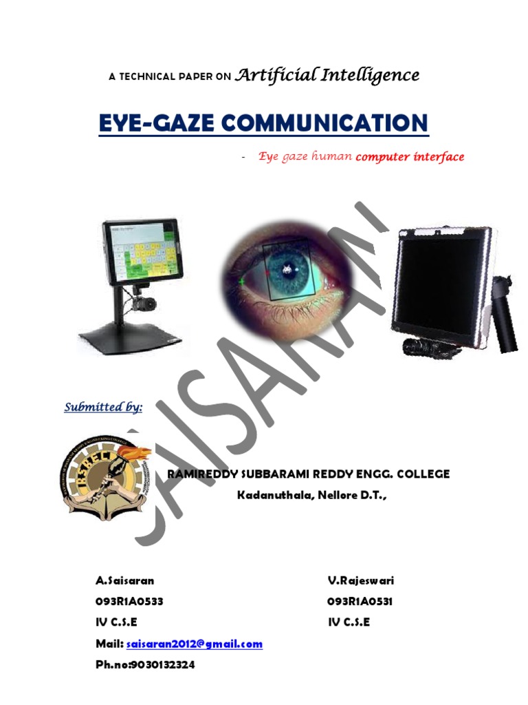 Eye-Gaze Communication Systems Explained | PDF | Business | Technology ...