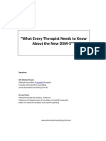 What Every Therapist Needs To Know About The New DSM 5