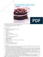 Raspberry Fudge Torte