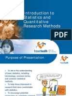 Introduction to Statistics and Quantitative Research Methods