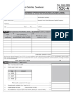 Rural Small Business Capital Company Report For Investors: Tax Year 2006