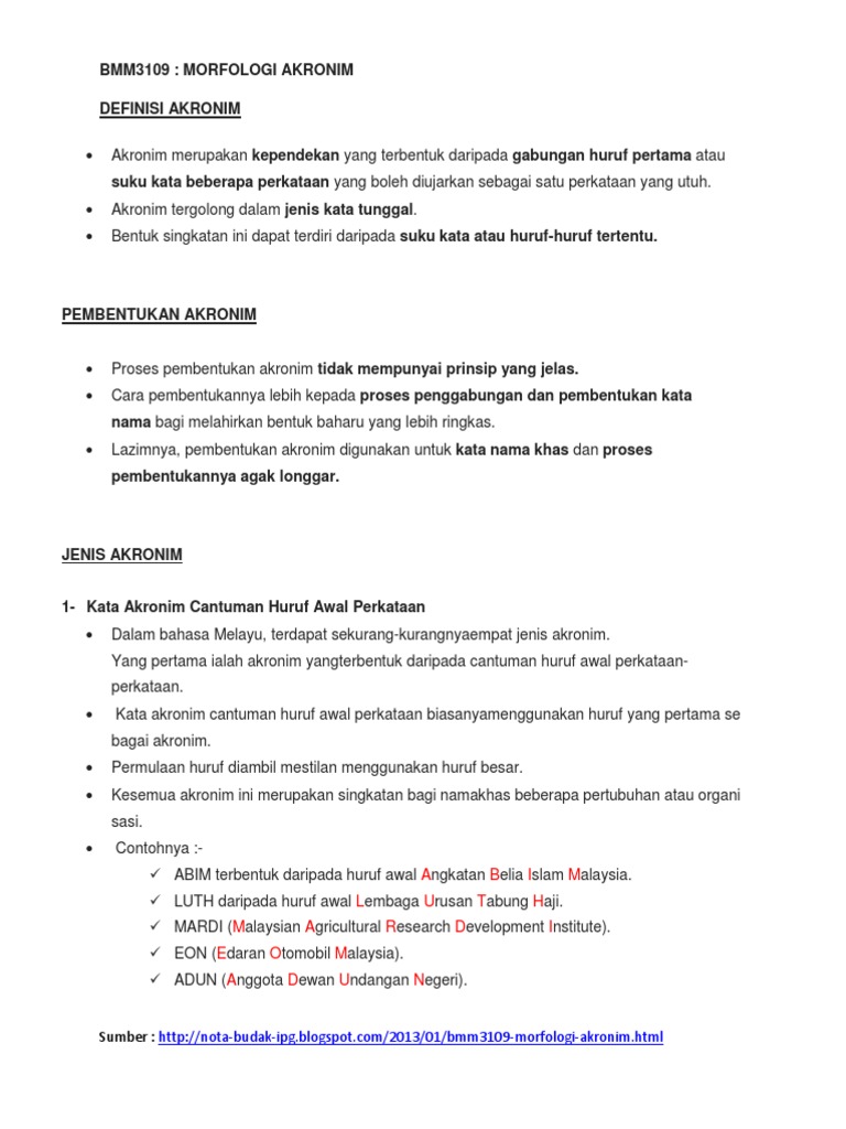 Definisi Akronim | PDF