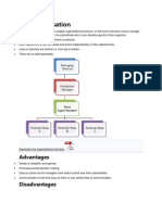 Line Organisation: Advantages