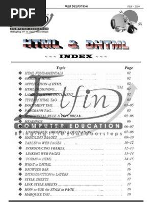 HTML Dhtml.