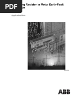 Stabilizing Resistor in Motor Earth-Fault Protection