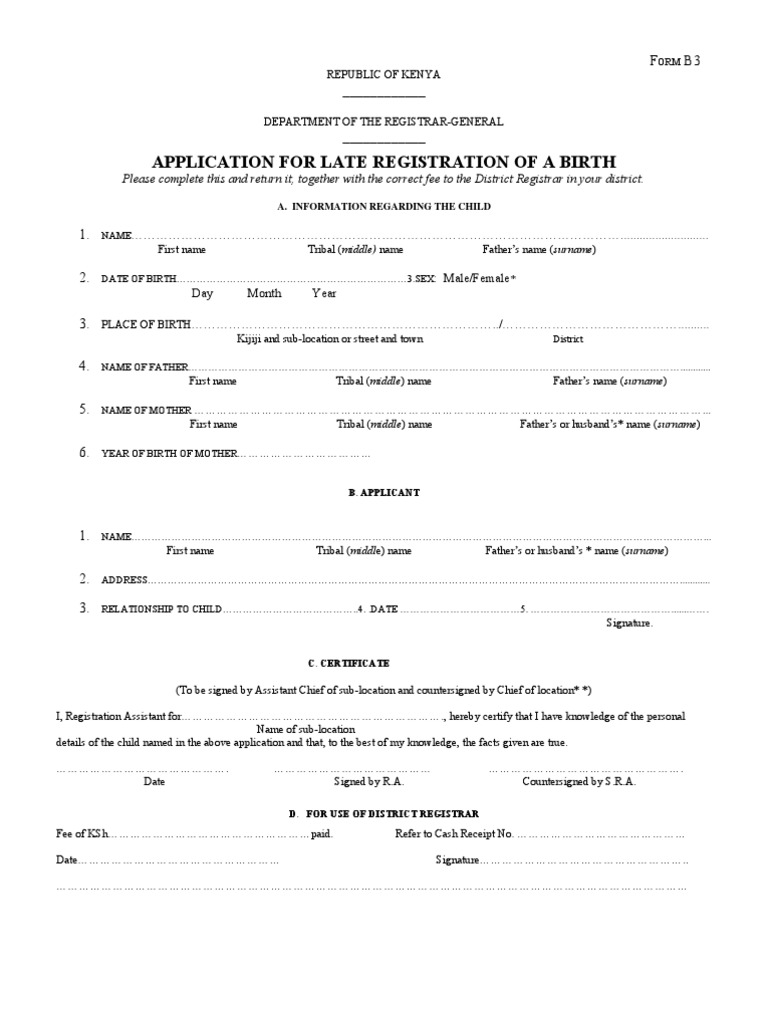 B3 FORM Government Information Government