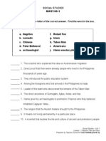 Social Studies (Quiz1)