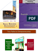 Startups and Buyouts