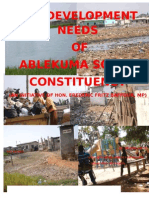 Ephraim Nii Tan Sackey' Research On The Development Needs of Ablekuma South Constituency