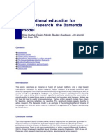 International Education For Action Research: The Bamenda Model