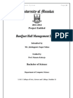 BanQuet Management System BlackBook