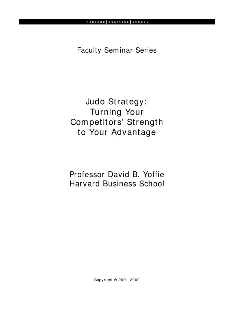 Judo Strategy PDF Pepsi Juniper Networks