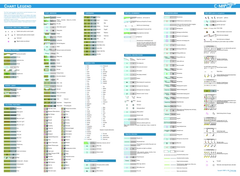 C-Map Chart Legend | PDF | Territorial Waters | Sea
