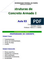 Aula 03 Estruturas de Concreto Armado I 2013 1