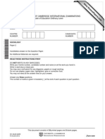 University of Cambridge International Examinations General Certificate of Education Ordinary Level