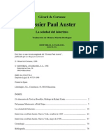 Paul Auster - Gérard de Cortanze. Dossier Paul Auster. La Soledad Del Laberinto PDF