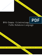 Criminology Society Public Relations Campaign
