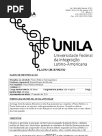 Plano de Ensino Teoria Política Contemporânea 2013