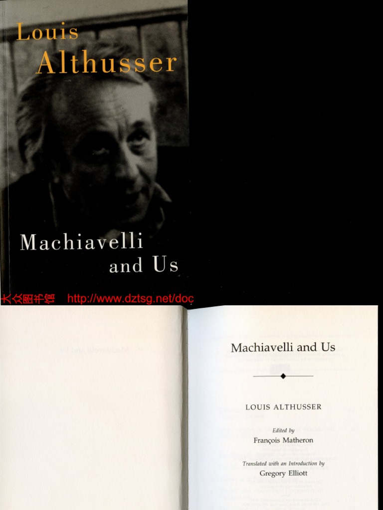 Althusser Machiavelli and Us | PDF