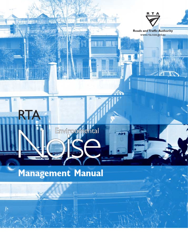 Environmental Noise Management Manual PDF Decibel Noise