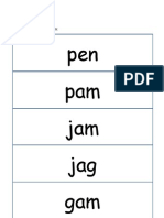 Pen Pam Jam Jag Gam: B1 DB1 E1 Membunyi Suku Kata KVK