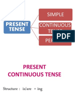 Present Tense: Simple Continuous Tense Perfect