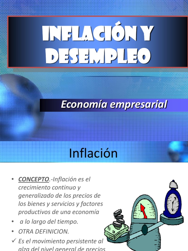Inflacion vs Desemplea Inflación Desempleo