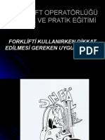 FORKLİFT KULLANIRKEN DİKKAT ED.HUSUSLAR