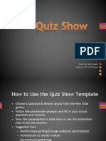 Quiz Show PPT Template