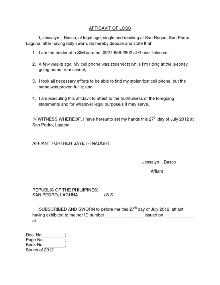 affidavit-of-loss