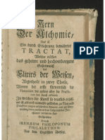 PHILALETHES Philoponus Irenaeus: Kern Der Alchymie 1685