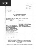 10 25 11 Motion For Summary Judgment Denying Summary Eviction Trial Statement MTN For Sanctions Needs Attached Affidavit and Exhibit 2 1708 0204 063341 With Stamp From Affidavit in Support