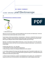 The Gold Leaf Electroscope