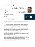 How Euler Did It: Divergent Series