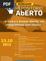 Cartaz Acesso-Aberto LE@D |UAb