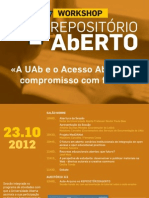 Cartaz Acesso-Aberto LE@D - UAb