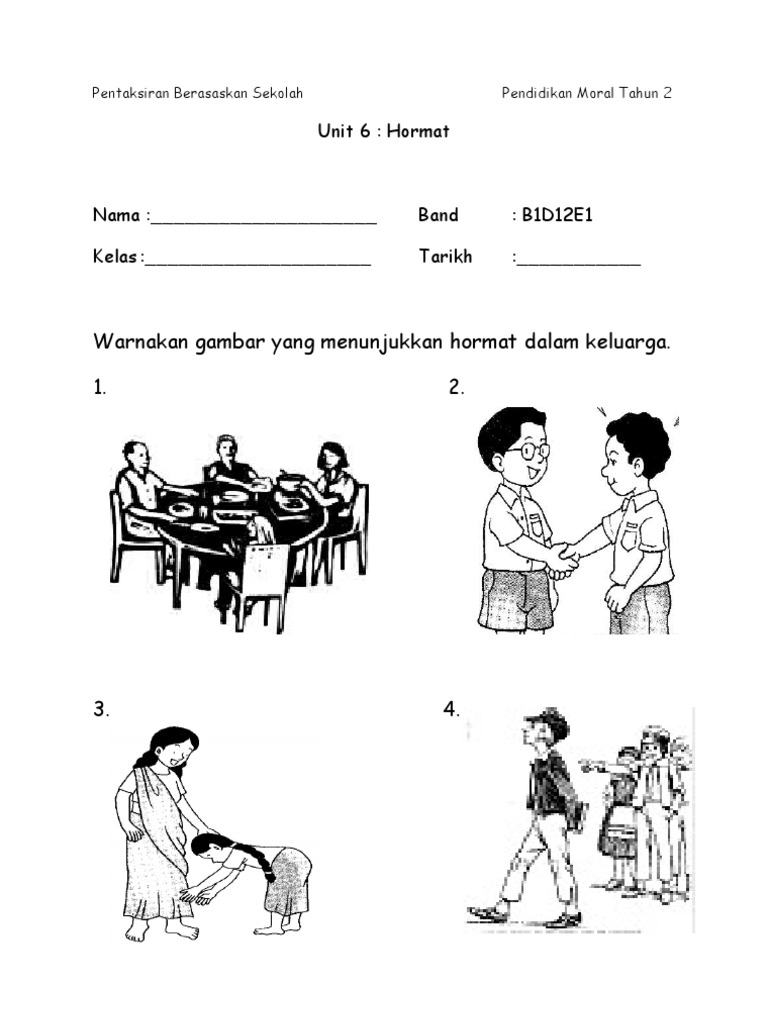 Pentaksiran Berasaskan Sekolah Pendidikan Moral Tahun 2 Pdf