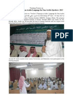 Teacher’s Training on Arabic Language for Non-Arabia Speakers