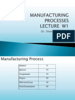 1 Introduction To Manufacturing