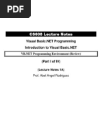 Downloads - CS608 - Lecture 1A - CS608VBNETIntro - Part I of IV