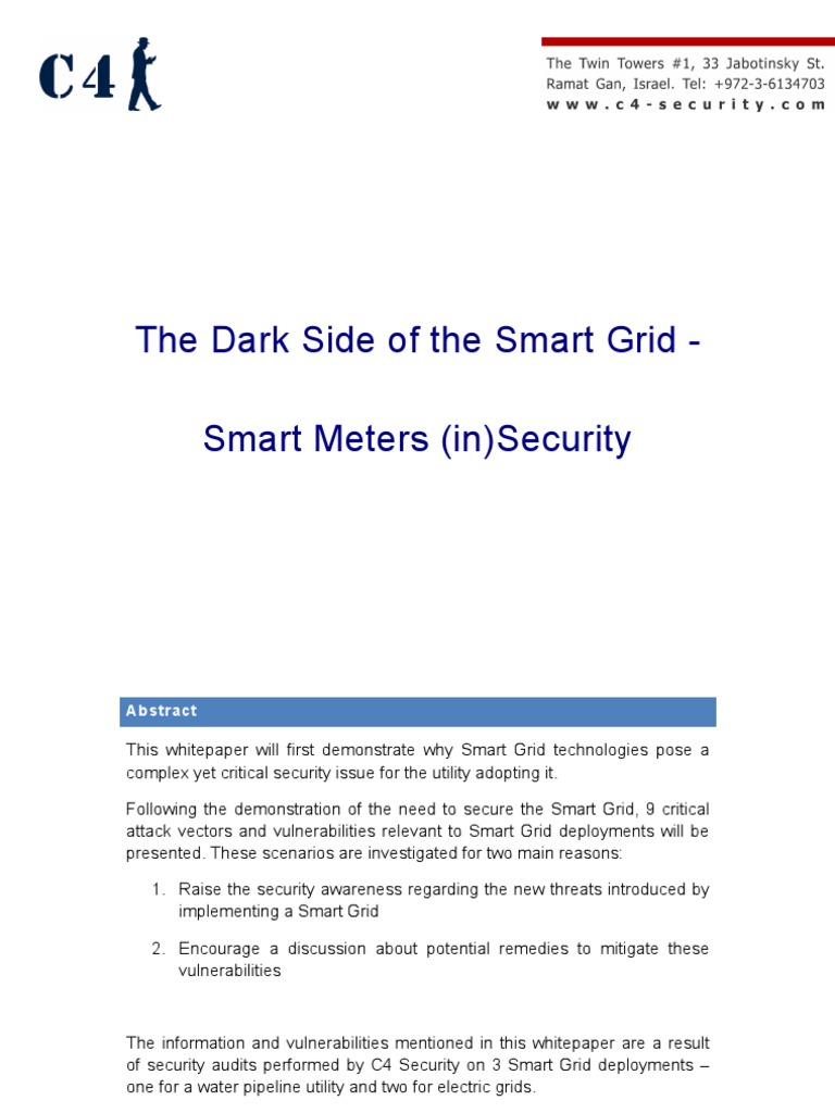 Smart Grid Security Risks and Vulnerabilities | PDF | Smart Grid | Scada